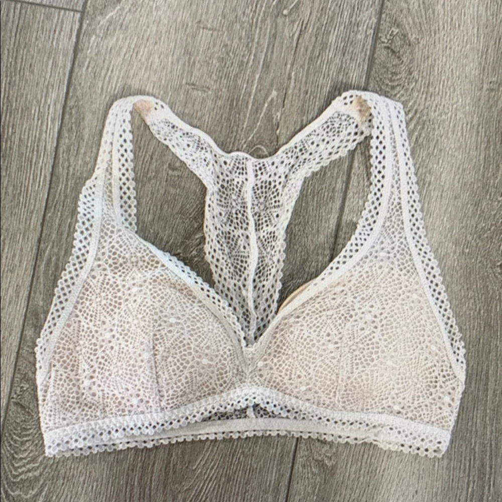 Elegant White Lace Bralette